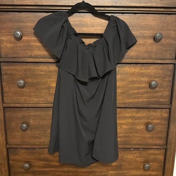 French Connection Dresses & Skirts - Off The Shoulder Black Mini Dress